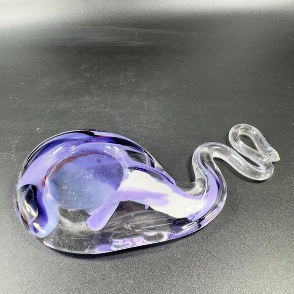 Vintage Hofgut Sternen Studio Art Glass Votive Candle Holder Swirl Shape Decor - Picture 12 of 12